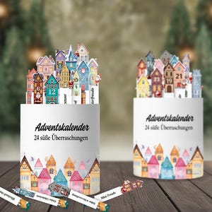 Adventskalender Duplo DIY | Weihnachtsgeschenk Banderolen Set | Kleine Aufmerksamkeit zu Weihnachten image 3