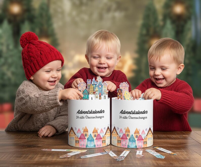 Adventskalender Duplo DIY | Weihnachtsgeschenk Banderolen Set | Kleine Aufmerksamkeit zu Weihnachten image 4