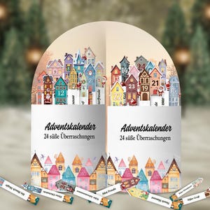 Adventskalender Duplo DIY | Weihnachtsgeschenk Banderolen Set | Kleine Aufmerksamkeit zu Weihnachten image 2