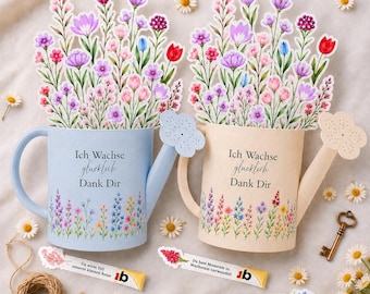 Duplo Banderole Kita Abschied Druckvorlage | Abschiedsgeschenk Erzieherin | Blumen Aufkleber PDF Vorlage zum Ausdrucken