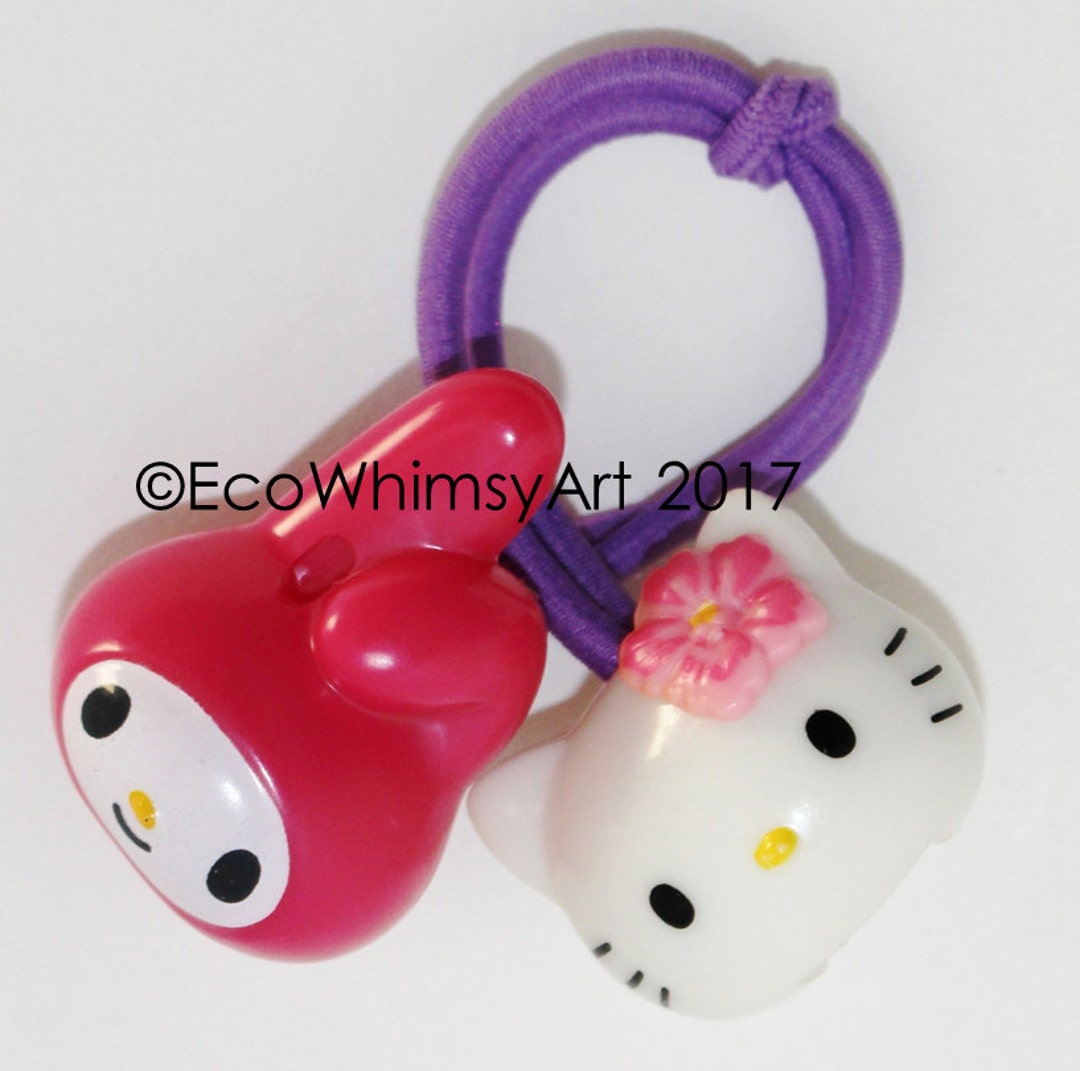 Hello Kitty My Melody Pez Dispenser Head Hair Bobbles.pony Etsy
