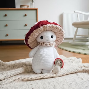 Motif au crochet champignon Amigurumi | Peluche PDF (téléchargement numérique)