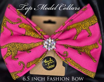 Large Pink Fashion Bow! 6.5 inch