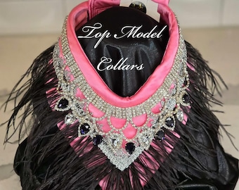 Pink Glam Satin v-collar and bow!