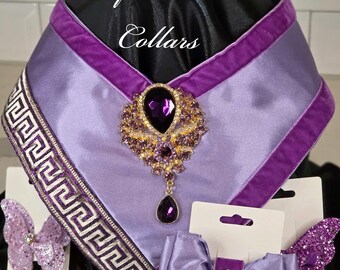 Purple Fashion Collar set fit for Poodle Royalty!