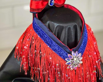 Poodle Patriot Fashion collar & bow!