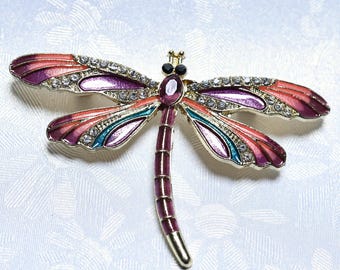 Broche de alfiler, insignia de broche de libélula, regalo original, accesorio de joyería