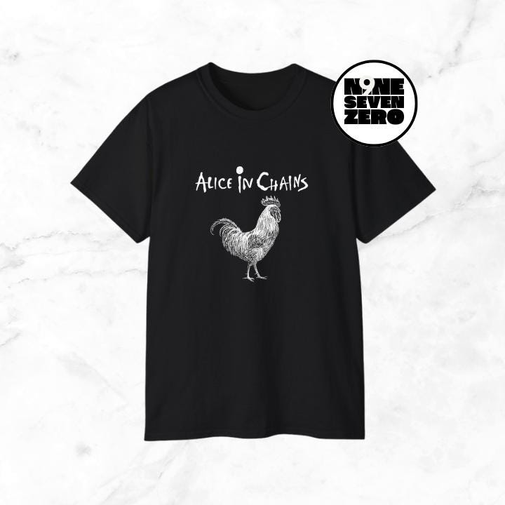 Alice in Chains Rooster Tshirt - Etsy