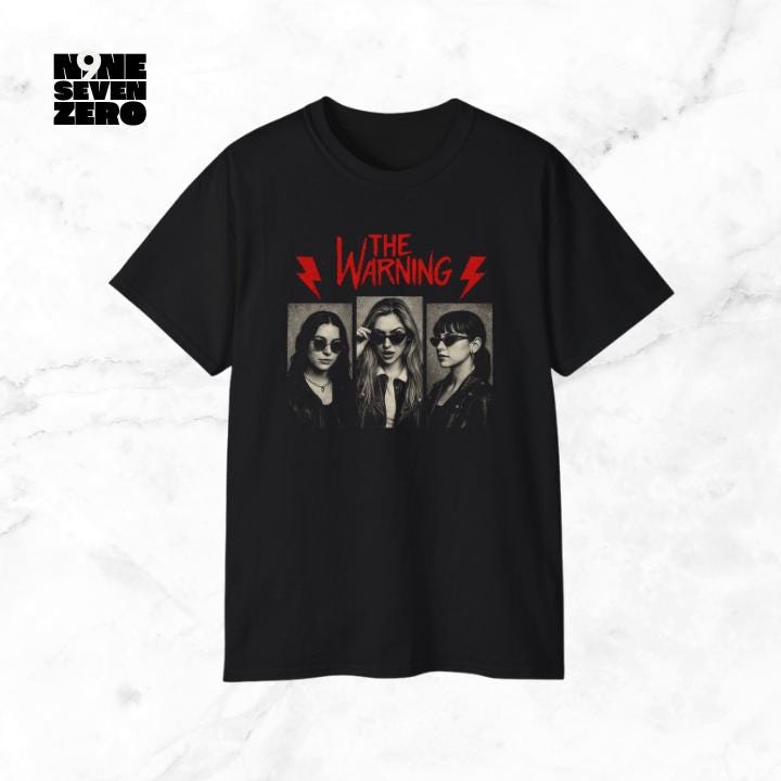 The Warning Band T-shirt | Unisex Cotton Concert Tee - Etsy