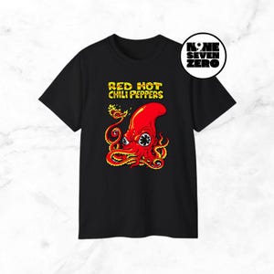 Red Hot Chili Peppers Octopus Tシャツ　レッチリ Red Hot Chili Peppers Shirt With Octopus - Etsy