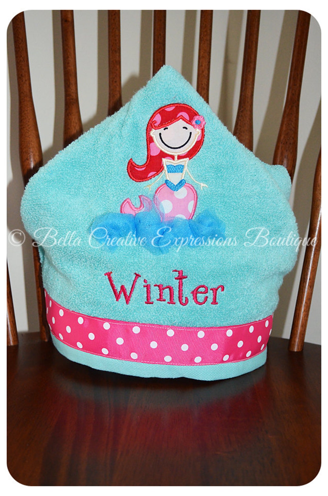 3D Mermaid Hooded Towel other Colors Available for Towel Etsy