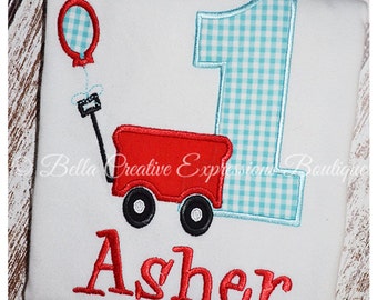 Wagon Birthday Bodysuit or Shirt