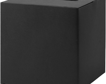 Black Birthday Card Box with Slot, Money & Gift Envelope Holder, Reception Party Decor, Graduation