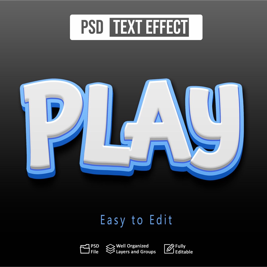 Editable Text Effect PSD, 3D Text Style, Photoshop, Logo & Branding ...