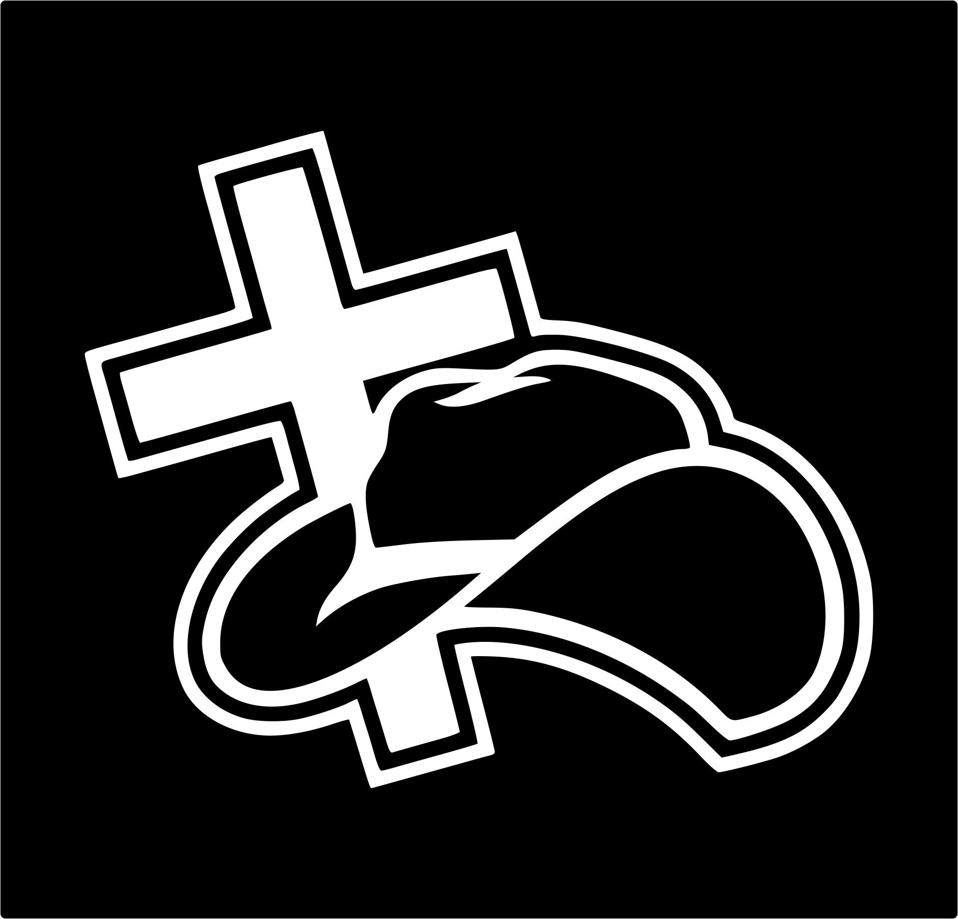 Cowboy Hat and Cross Car Vinyl Decal Sticker Etsy