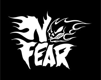 Window Toolbox Sticker #126 No Fear Sticker Window Toolbox Sticker #126 No Fear Sticker