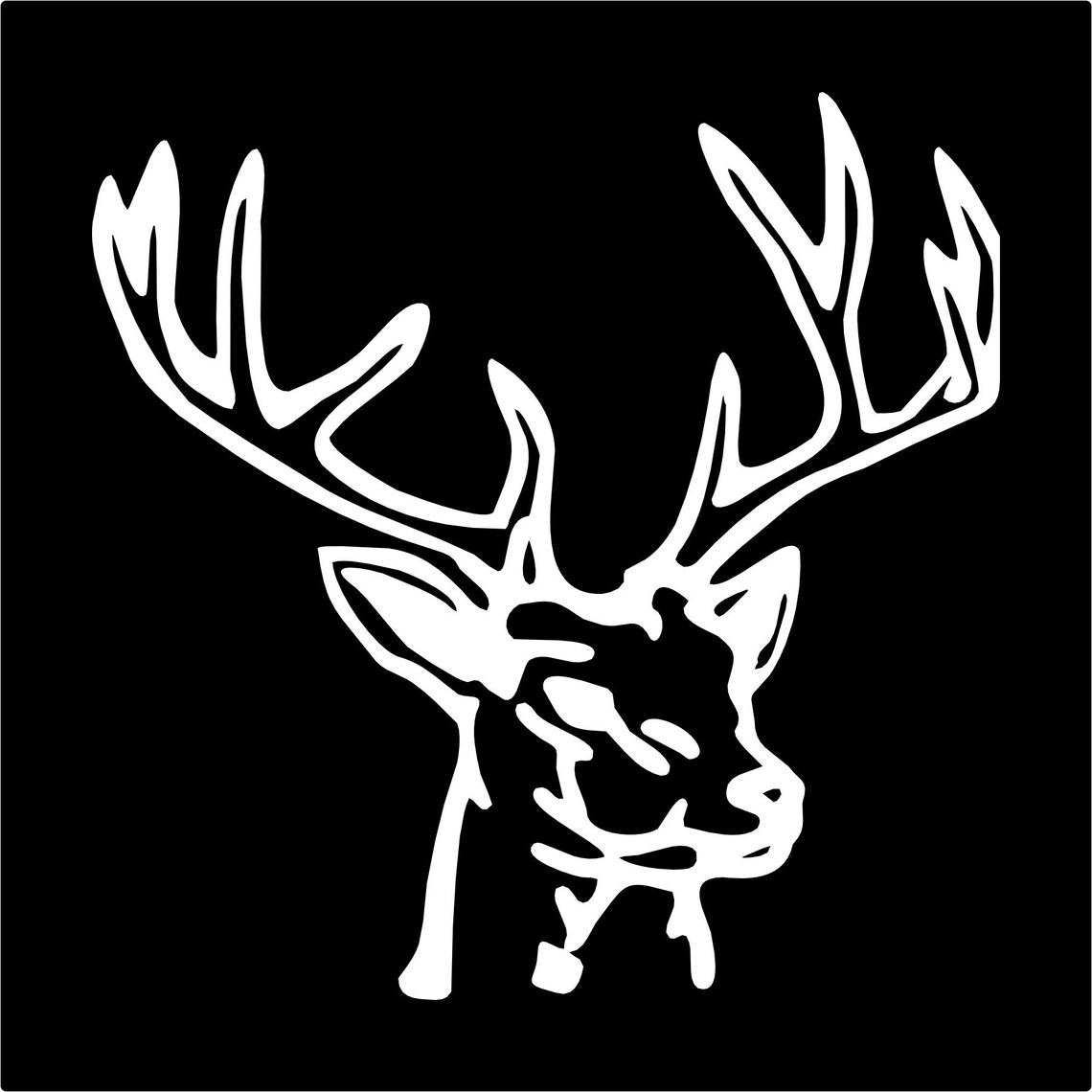 Deer Head Car Truck Vinyl Decal Sticker Etsy