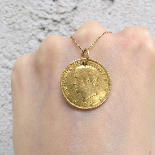 Antique 18k and 22k 20 Lire Italian 