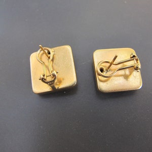 Vintage 14k Yellow Gold Ruby Button Earrings | Etsy