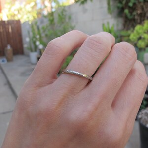 Antiker Platin Art Deco Ehering Ring Bild 6