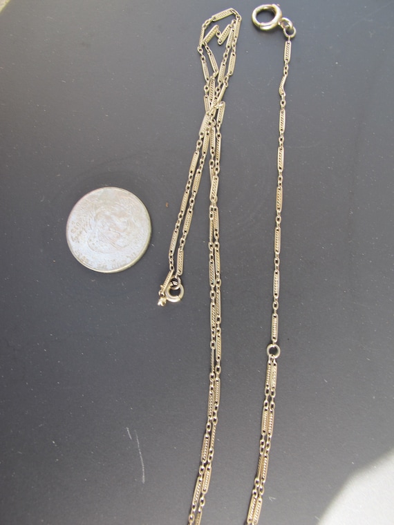 Collier Sautoir Chaîne Plaqué Or à Mailles Corde Et Boules Filigranées - Bijou Femme Occasion, Fabrication France