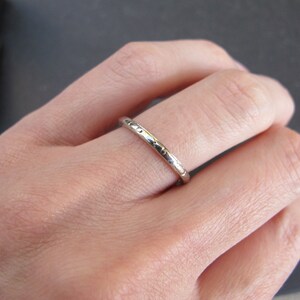 Antiker Platin Art Deco Ehering Ring Bild 3