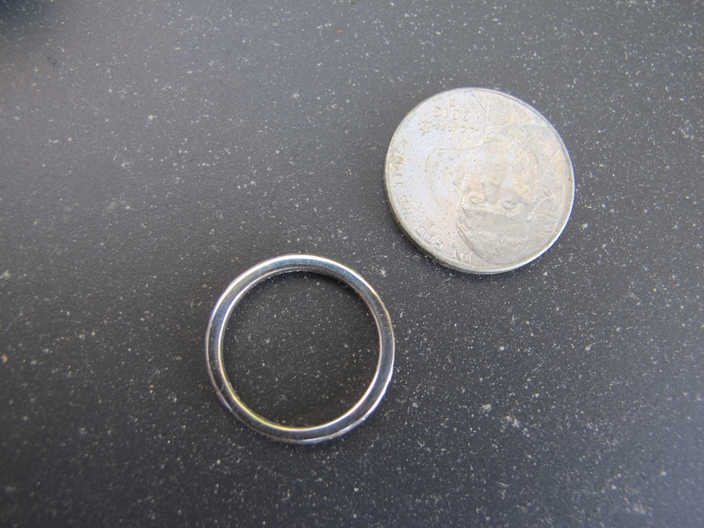 Antiker Platin Art Deco Ehering Ring Bild 8
