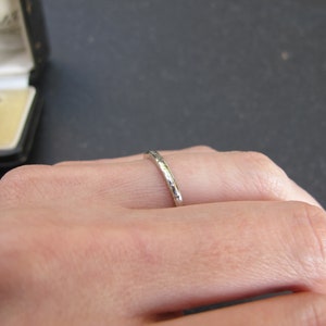 Antiker Platin Art Deco Ehering Ring Bild 4