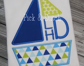 Items similar to Made for Monogram Sailboat Applique ... Items similar to Made for Monogram Sailboat Applique ...