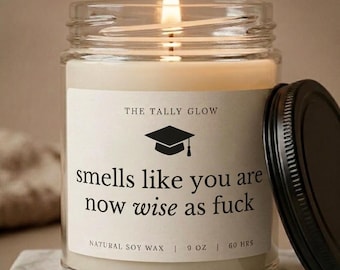 Grappige kaars cadeau, je bent nu zo slim, High School College Diploma, New Graduate Law Medical Law School