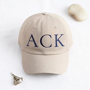 ACK Hat Nantucket Hat Embroidered Baseball Hat Cape Cod Hat Coastal Matching Girls Trip Hat Airport Code Gift New England Summer Hat Beach