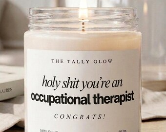 Funny Occupational Therapist Candle, Occupational Therapy Gifts, OT Graduation Gift Candle for Occupational Therapist