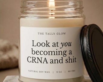 Divertente candela regalo per la laurea in anestesia, regalo divertente, candela regalo per infermiere di terapia intensiva, regalo per anestesista, futuro anestesista, divertente studente di anestesia
