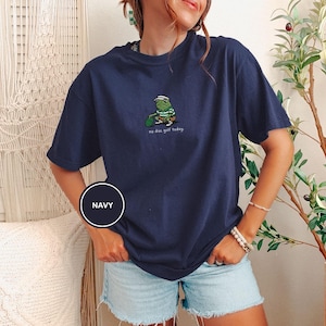Embroidered No Disc Golf Today Frog Shirt, Funny Dad T-Shirt, Disc Golf Lover Gift for Men, Husband, Boyfriend, Sarcastic Humor Disc Golf image 11