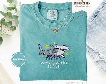 Embroidered Jamal shark shirt, Dungeon Crawler Carl Tee, Comfort Colors Fantasy Book Reader Tshirt Princess Donut Mongo Shirt Bookish Merch