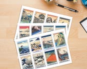 Ukiyo-e Japanese Affirmation Cards Set (32) | Traditional Art Meets Modern Mindset | Printable Digital Download