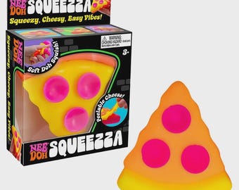 NeeDoh SQUEEZA PIZZA Orange Crust Fidget Toy Schylling