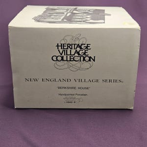 Berkshire House, Department 56 New England Village Series, original blue, #5942-0 image 3