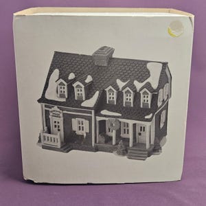 Berkshire House, Department 56 New England Village Series, original blue, #5942-0 image 2
