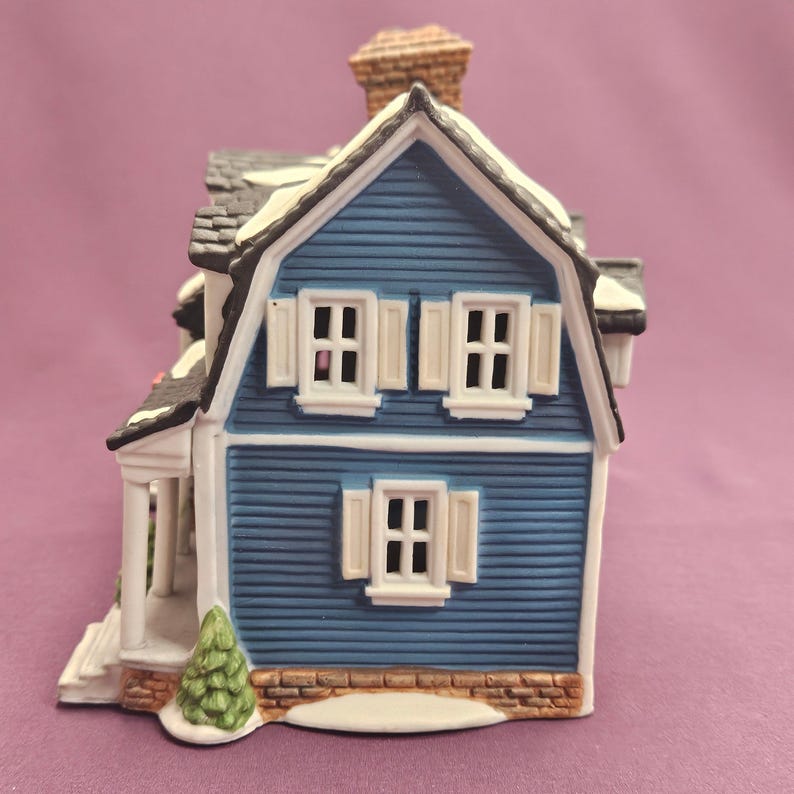 Berkshire House, Department 56 New England Village Series, original blue, #5942-0 image 6