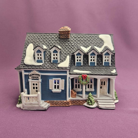 Berkshire House, Department 56 New England Village Series, original blue, #5942-0