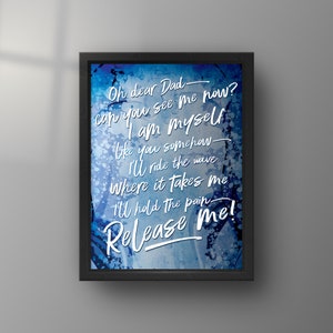 Pearl Jam Version Songtexte Print (Gerahmt)