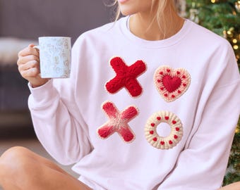 XOXO Knit PNG, Xoxo Yarn Png, XOXO Png, Trendy Valentine Png,  V Day Shirt Png, Love Heart Png, Valentine's Day Gift Idea, Pack of 4 Files