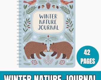 Winter Nature Journal, Printable Journal for Kids, Seasonal Homeschool Journal, Snow Study Printable, Kids Nature Journal, Digital Download
