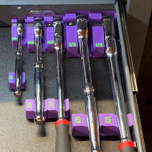 Ratchet Holders - Edge Series - Magnetic Tool Organizers - Toolbox Storage