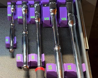 Ratchet Holders - Edge Series - Magnetic Tool Organizers - Toolbox Storage