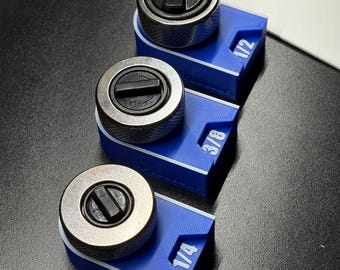 Thumbwheel Ratchet Holders - Magnetic Tool Organizer - Toolbox Storage
