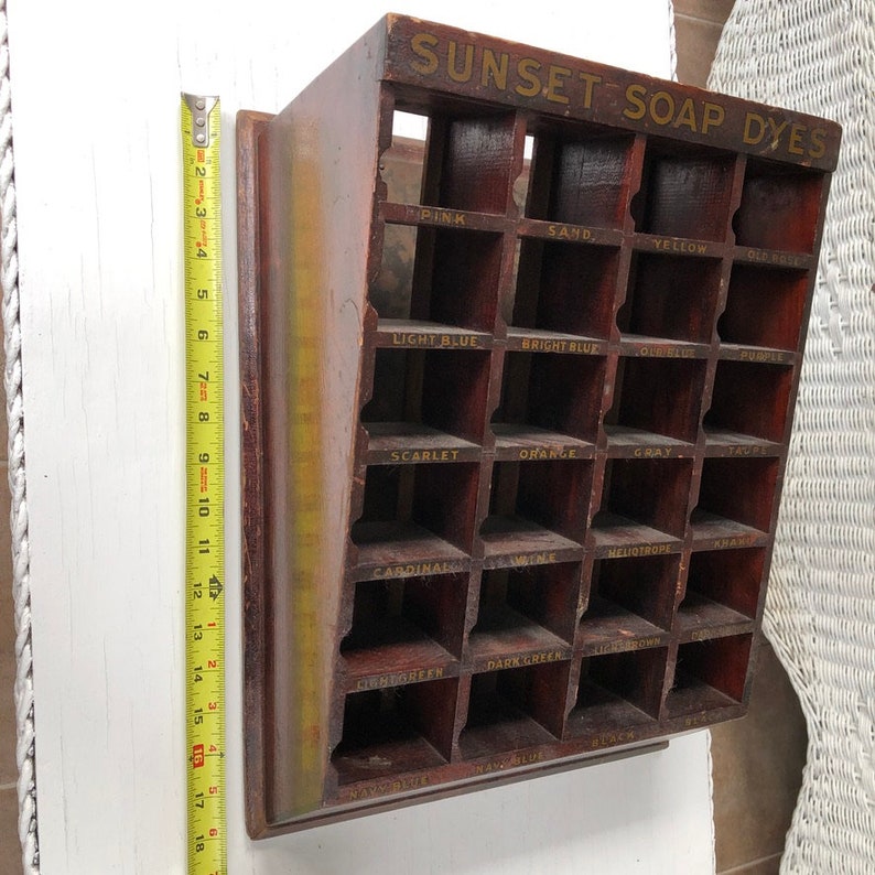 Antique Store Display sunset Soap Dyes Etsy