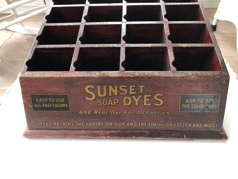 Antique Store Display sunset Soap Dyes Etsy