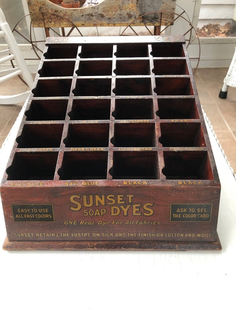 Antique Store Display sunset Soap Dyes Etsy